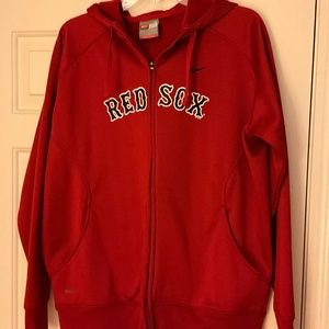 Nike Fittherma Red Sox Full Zip Sweatshirt Boys Size XL 16-18